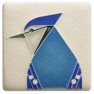 Motawi Art Tile Blue Jay made in U.S.A. at Hardwood Artisans in Culpeper, Virginia