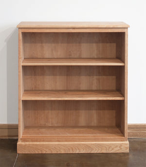 Shaker Bookcase shows solid wood sustainable living area furniture made by hand in Virginia near Washington DC and Maryland