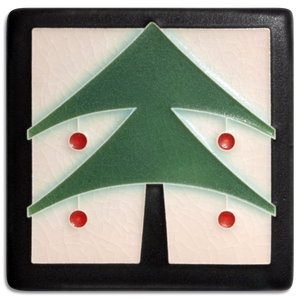 Motawi Art Tile - 4x4 Christmas Tree