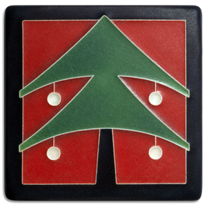 Motawi Art Tile - 4x4 Christmas Tree