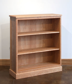 Shaker Bookcase living area furniture in red oak, birch, maple, cherry, mahogany, curly maple or 1/4 sawn white oak hardwood