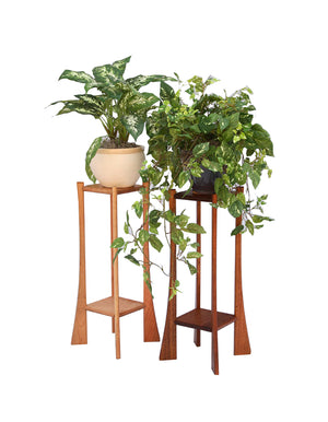 Plant Stand by Hardwood Artisans shows custom, made-to-order living area furniture made with sustainable sourced hardwoods