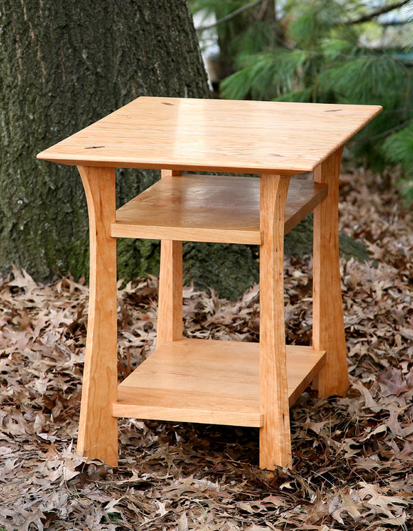 Waterfall Coffee and End Tables Hardwood Artisans Handcrafted Living Furniture