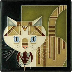 Motawi Art Tile - 6x6 Barn Kitty