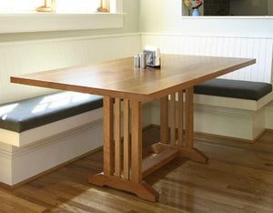 Arts and Crafts Table in Natural Cherry generational heirloom quality dining / kitchen furniture crafted near Glenn Dale MD