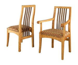 Century Chair shown as an Arm and Side Chair in Natural Cherry with Walnut Slats kitchen & dining furniture near Great Falls