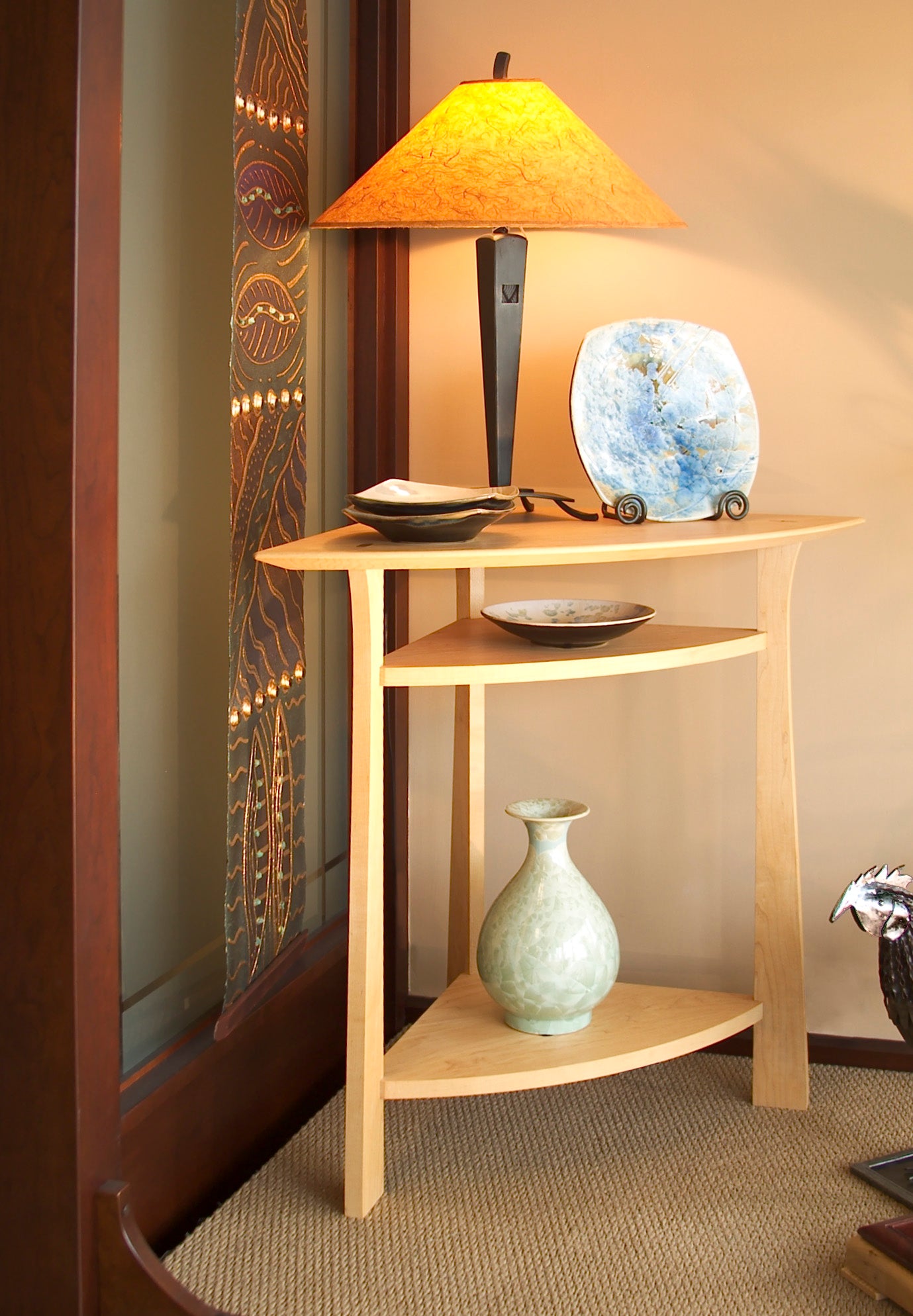 Waterfall Corner Table | Hardwood Artisans Handcrafted Living
