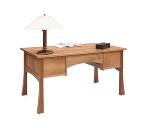 Glasgow Desk w/ beautiful finished back to float in any room has a Pagoda-style look and feel available near Gainesville, VA