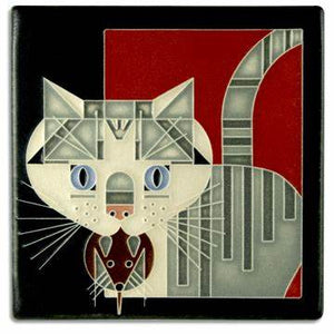 Motawi Art Tile - 6x6 Barn Kitty