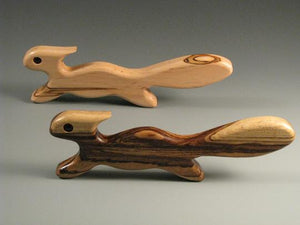 The Friendship Oven Squirrel Oven Pull in assorted solid hardwoods is Made in Virginia, Made in America, Made in the USA