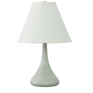 Scatchard Lamp Gray Gloss unique designer ceramic lamp made in USA and sold at Hardwood Artisans in Washington, DC