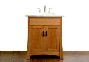 Glasgow Bathroom Vanity handmade solid bathroom furniture Made in Virginia near Maryland & Washington DC by Hardwood Artisans