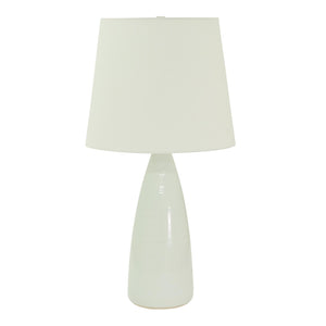 Scatchard Lamp White Gloss unique designer ceramic lamp made in USA and sold at Hardwood Artisans in Charlottesville, Virginia
