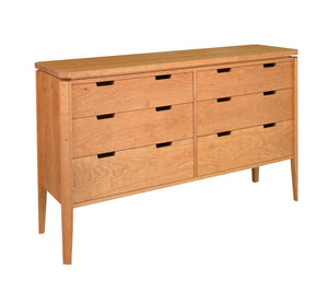 Susan Dresser is a solid hardwood bedroom furniture style made for small spaces by Hardwood Artisans in the DC Metro Area