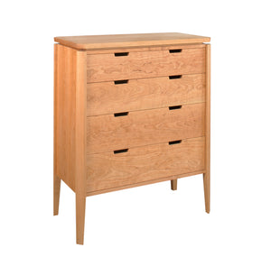 Susan 4-Drawer Chest is quality hardwood bedroom furniture dresser made for small spaces by Hardwood Artisans in the DC Area
