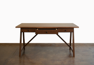 Anna Marie Table Desk is solid sustainable hardwood commercial/residential furniture for studio, home or office in VA, MD, DC