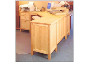 Craftsman 70" Corner Desk by Hardwood Artisans, a bespoke Office Furniture/Workstation maker for Professionals in VA, MD, DC
