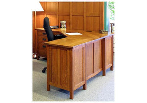 Craftsman 70" Corner Desk by Hardwood Artisans, a custom Office Furniture and Workstation maker for Executives in DMV area