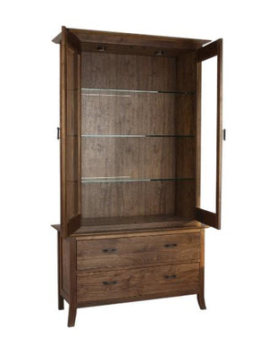 Simply Beautiful China/Century Cabinet is perfectly designed to complement your ideal space in assorted hardwood and finishes