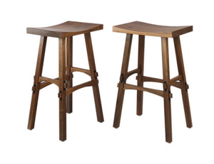 Shinto Bar Height Stool in Walnut is a bar & counter-height natural solid hardwood Kitchen or Bar Chair, Bar or Counter Stool