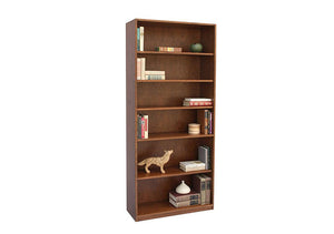 Basic Bookcase  in Cherry with Mahogany Wash is heirloom quality furniture made to order using Amish joinery techniques in VA
