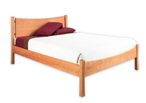 Baton Rouge Bed in Natural Cherry features quality solid wood bedroom furniture handmade by Hardwood Artisans in VA, MD & DC