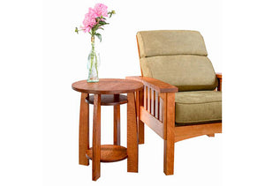 Bungalow End Table in 1/4-Sawn White Oak w/ English Oak Stain, by Hardwood Artisans Living Room Furniture near Gathersburg MD