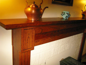 Fireplace Mantel shown in Cherry & Americana Stain Custom Solutions by Hardwood Artisans in Virginia, Maryland, Washington DC