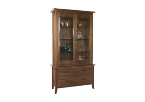 Simply Beautiful China Cabinet (or Century Cabinet) shown in Walnut offers premium features that go beyond simple storage