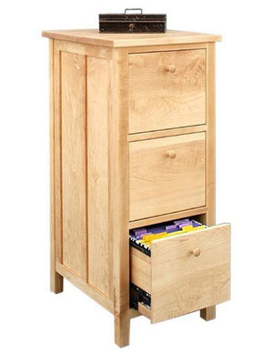 Craftsman 3-Drawer File Cabinet in Maple quality traditional/modern style solid hardwood office furniture in Poolesville, MD