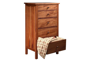 Craftsman Lingerie Chest in Mahogany, arts & crafts style bedroom furniture dresser by Hardwood Artisans for Dinwiddie County