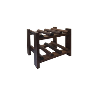Small Wine Rack in Walnut and assorted hard woods for table or counter-top, quality furniture available at Hardwood Artisans