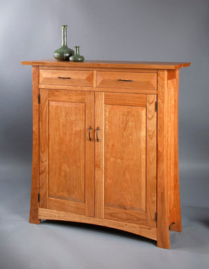 Mackintosh Linen Press in Natural Cherry, Custom Cabinet Furniture Design for you at Hardwood Artisans near Prince William VA