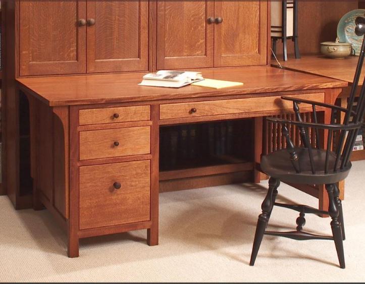 Shaker Desk Collection  Hardwood Artisans Handcrafted Office Furniture