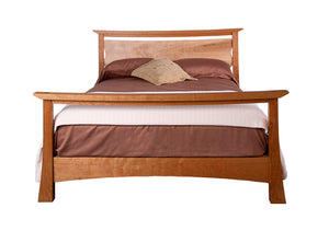 Glasgow Bed in full, queen, & king sizes available in assorted hardwoods features quality bedroom furniture Made in the USA