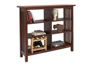 Crofters Bookcase in 1/4-sawn white oak wood with Chatauqua Stain, Living Room Furniture, is made to order, Made in the USA