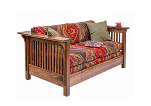 Crofters Loose Seat Loveseat in walnut, birch, maple, cherry, mahogany, curly maple, red or 1/4-sawn white oak woods in VA