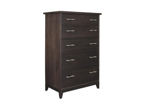 InTransit 5-Drawer Chest Dresser designed for small spaces in assorted hardwood bedroom furniture near the DC MD Metro Area