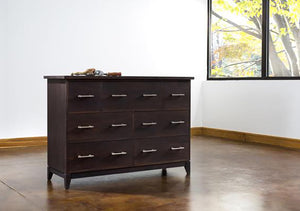 InTransit 7-Drawer Chest designed for small spaces and available in assorted hardwood bedroom furniture in Maryland