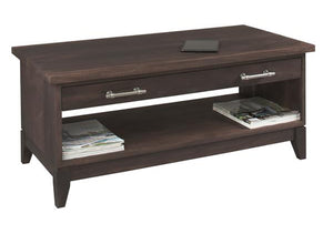 InTransit Coffee Table with drawers, rectangular, for small spaces made by Hardwood Artisans throughout VA, MD, and DC area