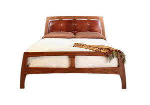 Linnaea mid-century modern style bed in full queen king sizes by Hardwood Artisans throughout Northern Virginia Maryland & DC
