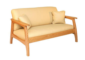 Linnaea Loveseat in Natural Cherry Made-to-Order living room furniture for order online, delivery in Virginia, Maryland & DC