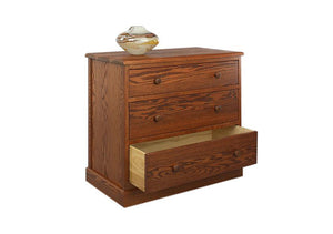 Shaker 3-Drawer Chest Dresser obtainable in various hardwoods -bedroom furniture by Hardwood Artisans available Glenn Dale MD
