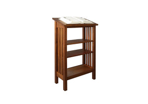Lectern w/ lower shelves by Hardwood Artisans - Office Furniture Floor Podium hold material for lecturer while speaking in DC
