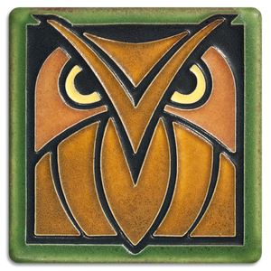 Motawi Art Tile - 4x4 Owl
