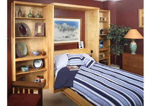 Panel Wall Bed is a space-saving extra pull-out bed for spare rooms which quality is handcrafted by Hardwood Artisans