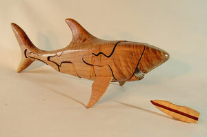 Chapman Puzzle Shark in Maple made in USA at Hardwood Artisans in Culpeper, Virginia