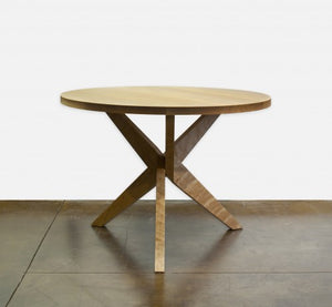 Union Table is an artistic round table by Hardwood Artisans a bespoke furniture maker in Virginia, Maryland & Washington DC