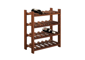 Large Wine Rack in Mahogany, available in assorted hard woods, hols up to 24 bottles, quality furniture at Hardwood Artisans